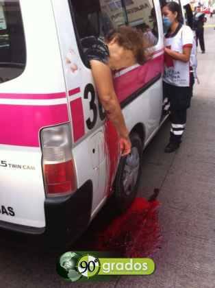 morelia mujer fallece en combi