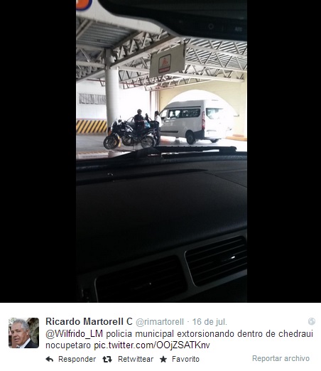 policia municipal extorsión tw 1