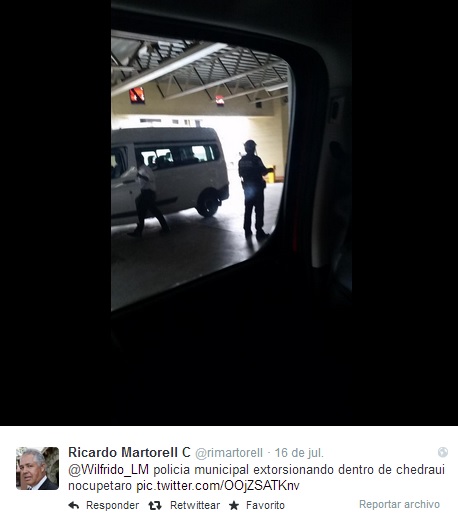 policia municipal extorsión tw 2