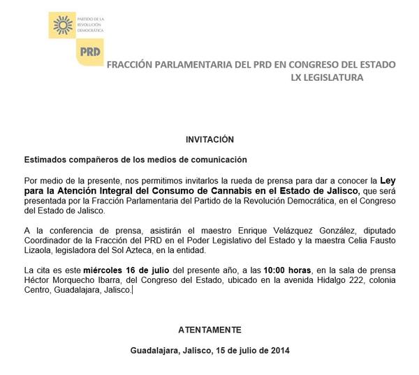 prd jalisco marihuana legalización