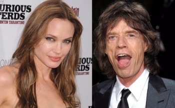 Angelina Jolie y Mick Jagger