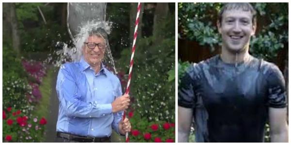 #IceBucketChallenge Mark Zuckerberg y Bill Gates