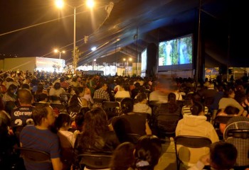 cine móvil en colonias Villas del Pedregal