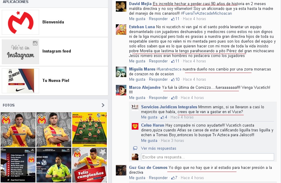 monarcas morelia afición fb post puebla