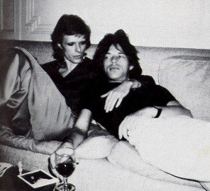 David Bowie y Mick Jagger