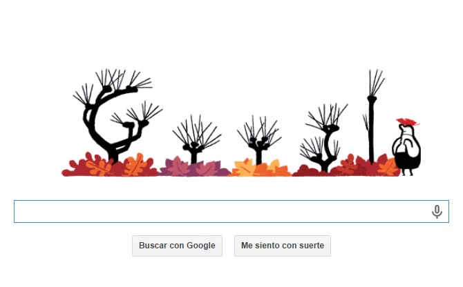 Google doodle otoño 2014
