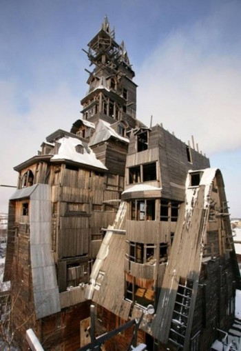 Casa de Madera Gagster (Arkhangelsk, Rusia). ¿Dónde está el carpintero?