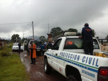 Protección Civil Zitácuaro lluvias
