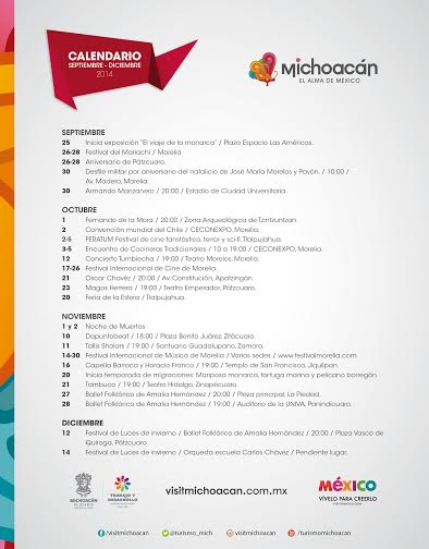 calendario de actividades