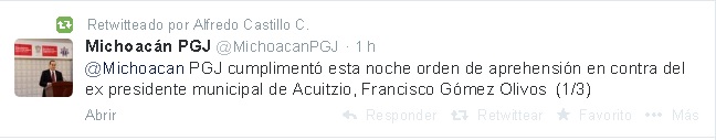 ex alcalde acuitzio detenido tw procu