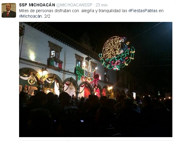 grito michoacán tranquilo tw ssp