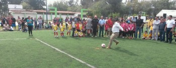 inauguran liga de fut