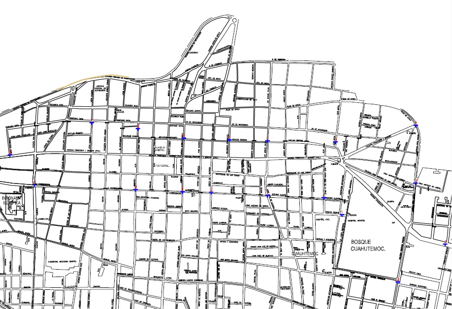 mapa cierre calles fiestas patrias Morelia 2