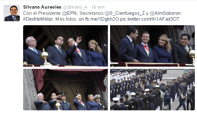peña nieto silvano desfile independencia collage