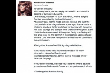Falleció Joanne Borgella Ex Concursante De American Idol