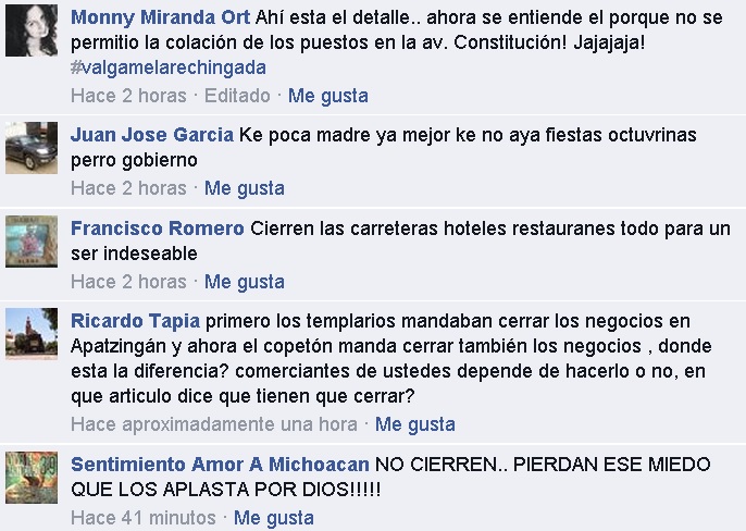 apatzingan visita peña nieto oficio cierre comercios comentarios