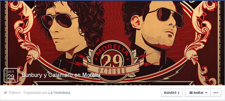 bunbury calamaro morelia evento fb