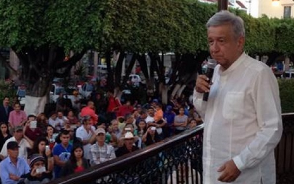 AMLO en Numarán / Foto: SDPNoticias
