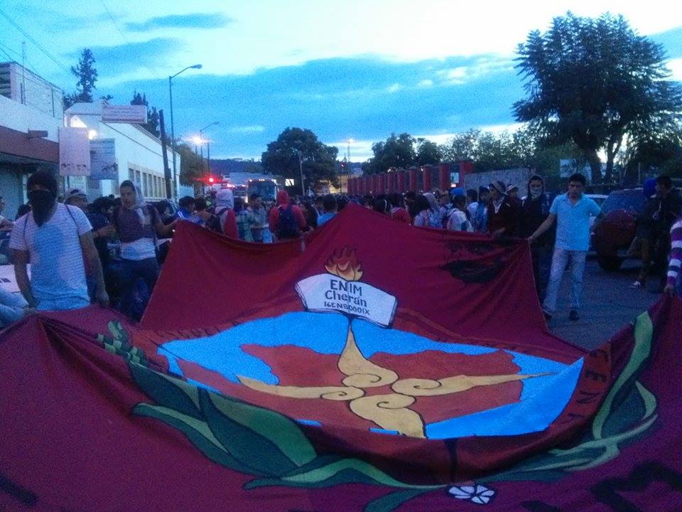 normalistas morelia manifestación ayotzinapa 500 DH 3