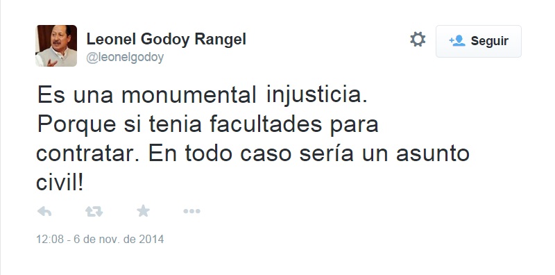 Leonel Godoy reponde tras detención de Mirella Gúzman