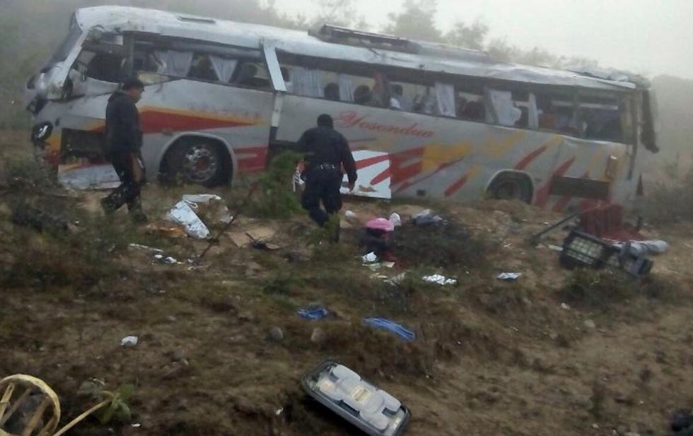 accidente autobus oaxaca