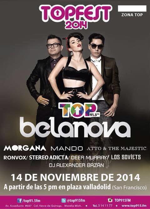 belanova morelia topfest 2014