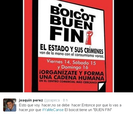 boicot el buen fin tuit 2