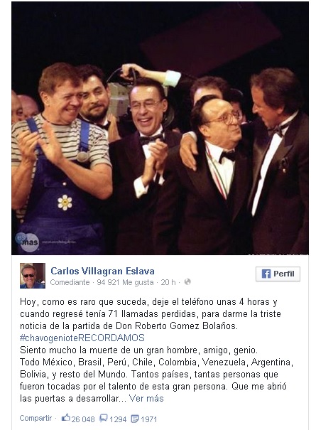 chespirito kiko fb pesame