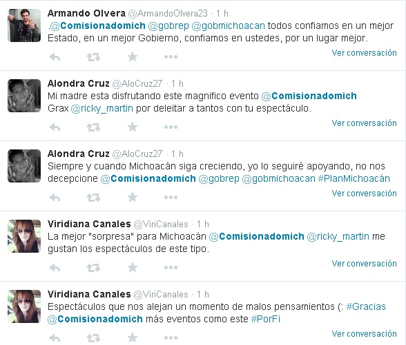 comisionado castillo concierto ricky martin tuits