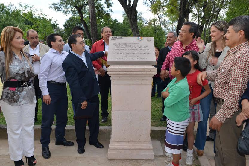inauguración obras en el Bosque Cuauhtémoc Wilfrido Lázaro