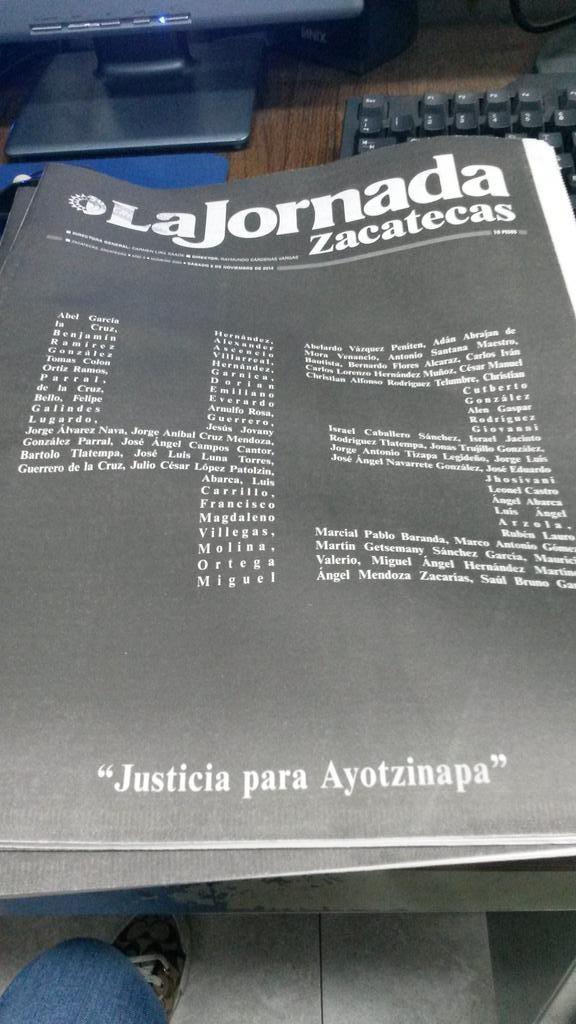 normalistas portada periodico la jornada zacatecas