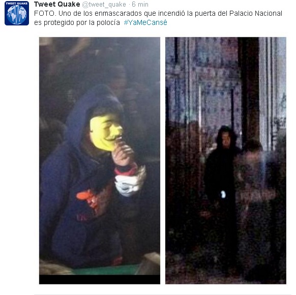 palacio nacional infiltrados incendio 9 nov 2