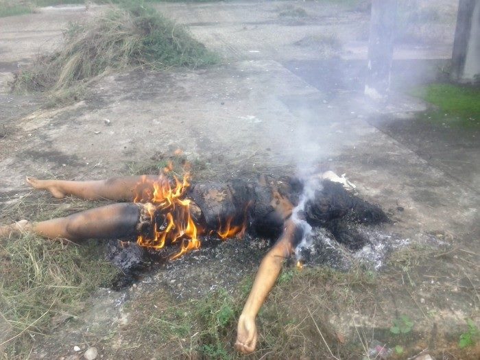 veracruz chava en llamas ardiendo
