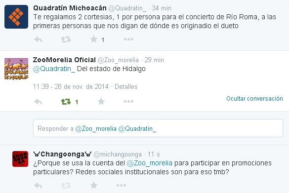 zoo morelia redes sociales dinámica quadratin