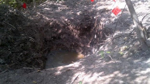 Fosas en Iguala Foto vía noticieros Televisa