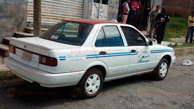 Otro taxista asesinado Foto vía Fernando Maldonado