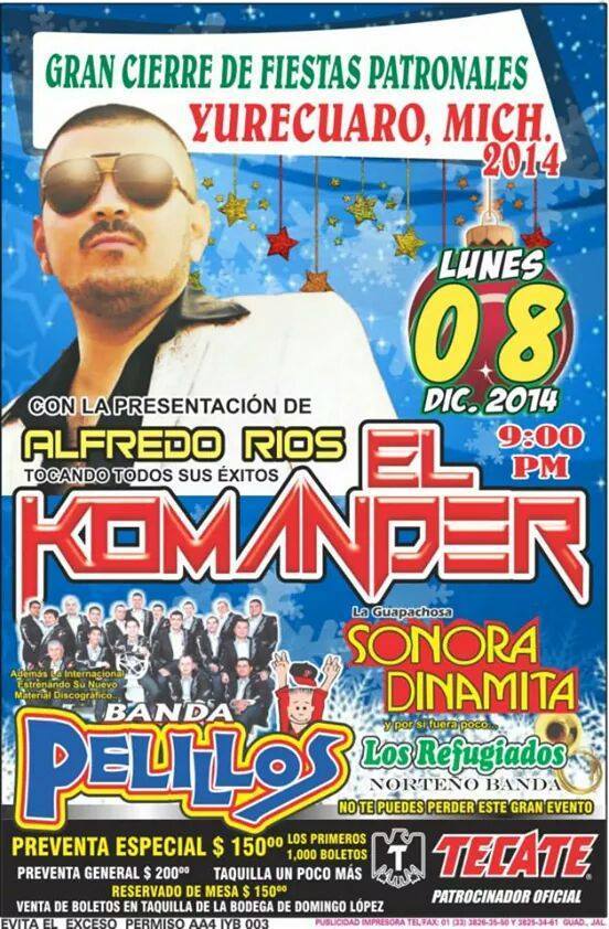 el komander yurecuaro poster