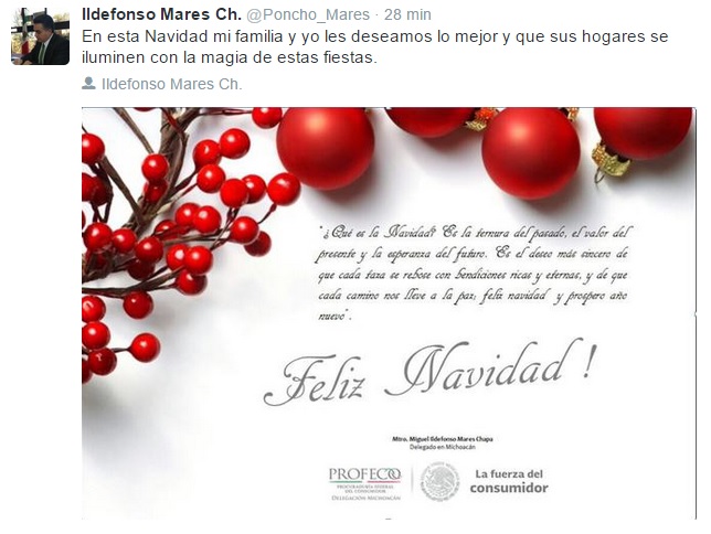 feliz navidad idelfonso mares profeco