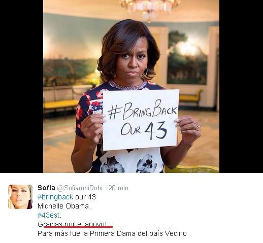 foto de apoyo fake de michelle obama