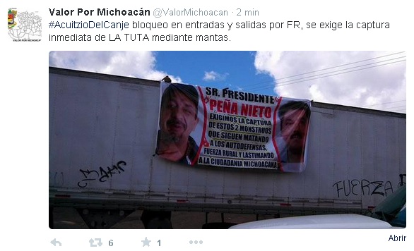 fuerzas rurales bloqueo acuitzio 14 dic