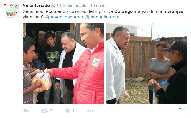 gobernador durango naranjas pri