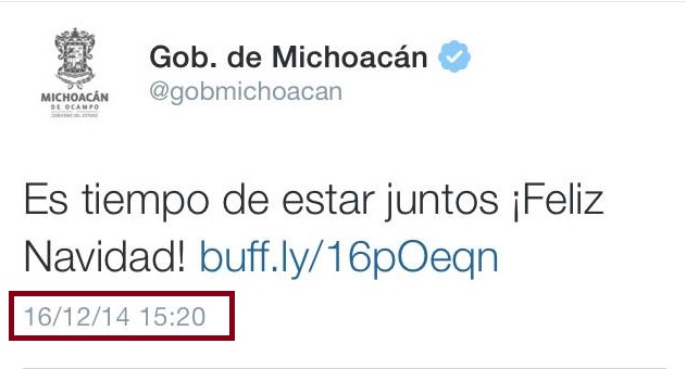 gobierno de michoacán feliz navidad tuit el bueno