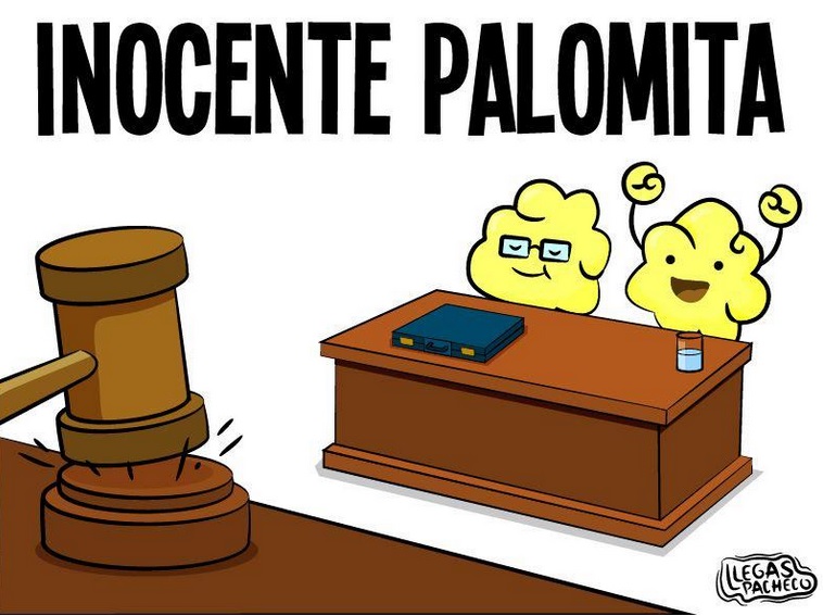 inocente palomita carton