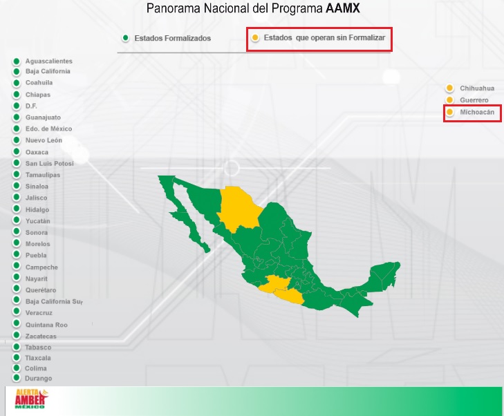kassandra alerta amber mapa michoacán fuera