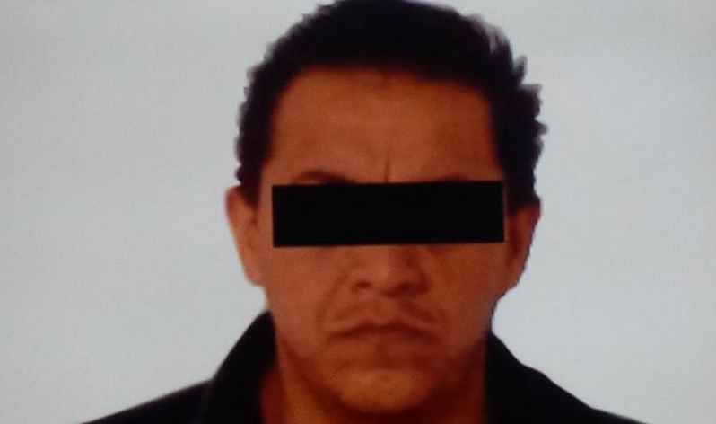 La foto "oficial" de la detención de Daniel exhibida por la PGJE.