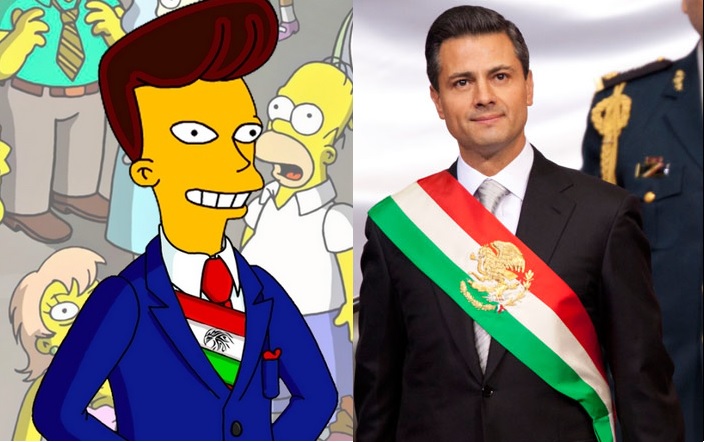 peña nieto los simpson comparativo