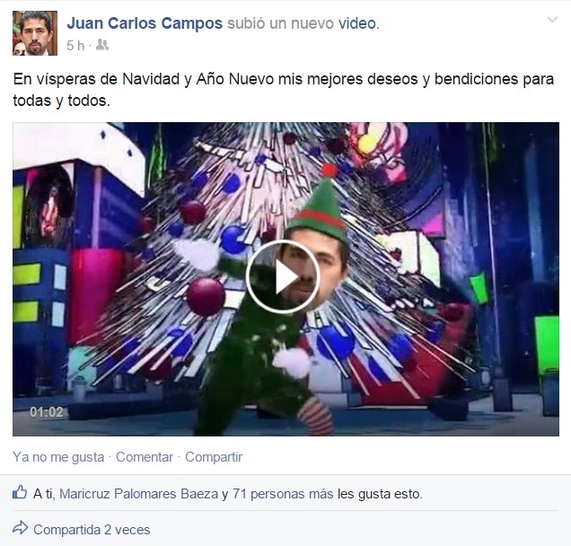 video navideño edil Zitácuaro Juan Carlos Campos