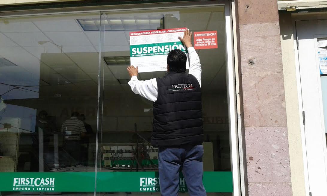 casa de empeño suspención PROFECO