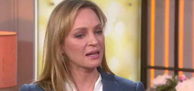 Así aparece Uma Thurman en programa de la NBC