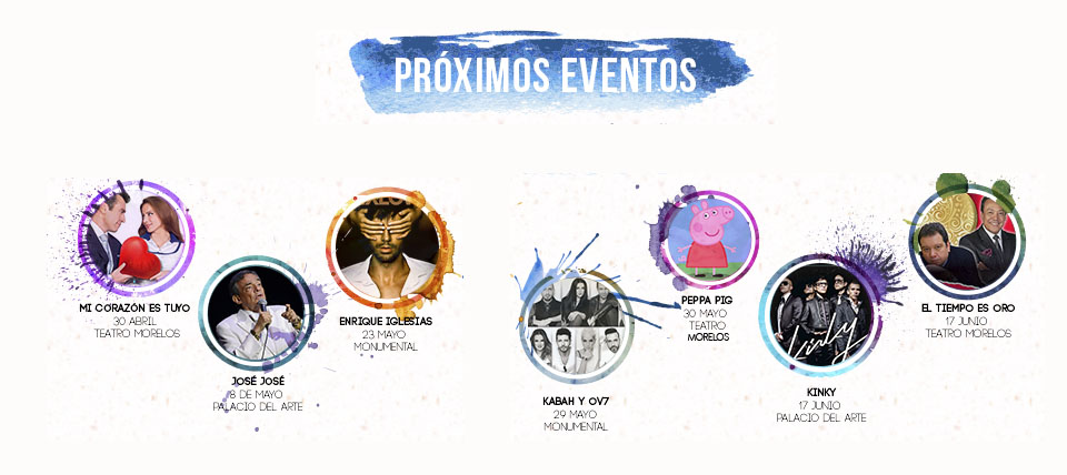 Calendario eventos Mas Pro Morelia conciertos